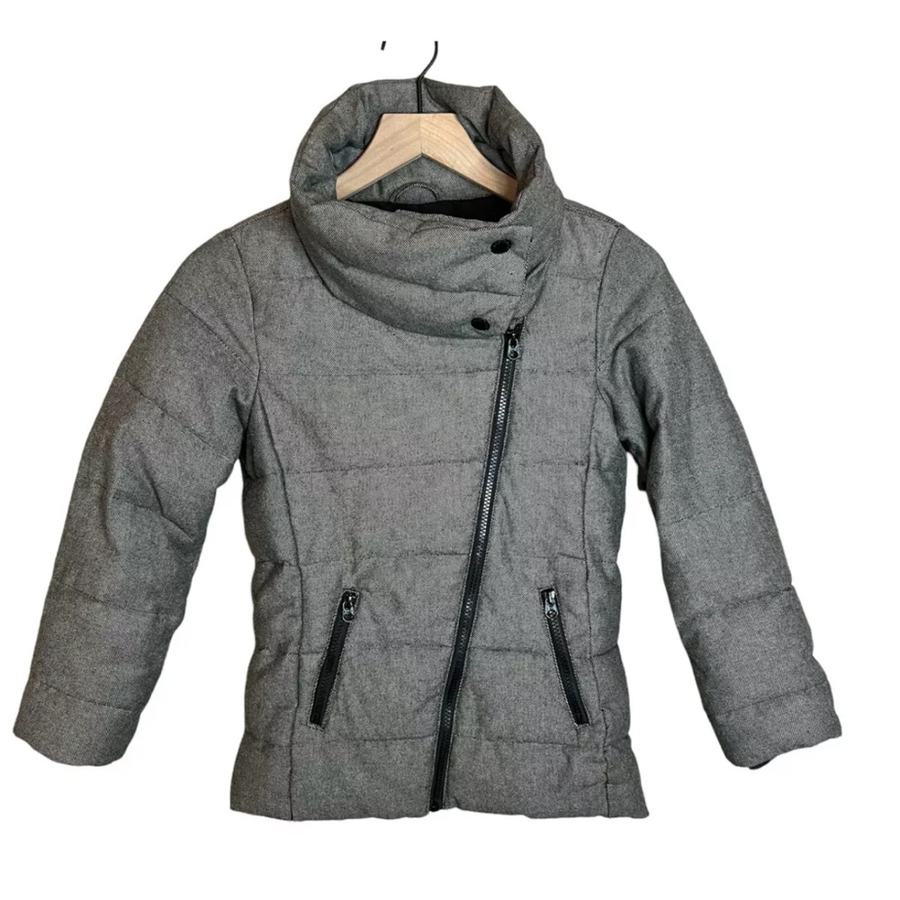 Gap Kids Tweed Moto Puffer Jacket